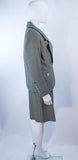 YVES SAINT LAURENT Black and White Houndstooth Skirt Suit Size 8
