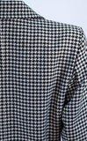 YVES SAINT LAURENT Black and White Houndstooth Skirt Suit Size 8