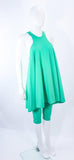 NORMA KAMALI Mint Green Stretch Knit Dress & Crop Pants Size M