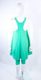 NORMA KAMALI Mint Green Stretch Knit Dress & Crop Pants Size M
