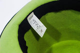 YVES SAINT LAURENT Rive Gauche Runway Abstract Green Top Hat