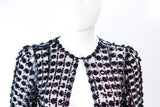 VINTAGE Circa 1930s  Bronze Sequin Tulle Chocolate Jacket Size 4