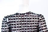VINTAGE Circa 1930s  Bronze Sequin Tulle Chocolate Jacket Size 4