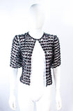 VINTAGE Circa 1930s  Bronze Sequin Tulle Chocolate Jacket Size 4