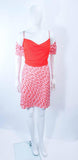 MISSONI Orange and Pink Knit Dress with Wrap Set Size 40