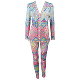 EMANUEL UNGARO Silk Printed Jersey Set w/ Buttons Size 4-6