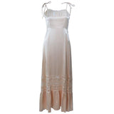 YOUNG EDWARDIAN Satin Dress with Lace Size 2