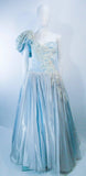 NOLAN MILLER Blue Gown, One Shoulder Size 2-4