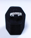 DIAMOND Ring 18 Karat Gold Platinum Eternity Band Size 5 3/4
