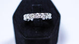 DIAMOND Ring 18 Karat Gold Platinum Eternity Band Size 5 3/4
