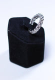 DIAMOND Ring 18 Karat Gold Platinum Eternity Band Size 5 3/4