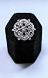 PLATINUM Diamond Ring with Center Stone Size 6 1/2