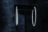 DIAMOND 14 Karat Gold Hoop Earrings