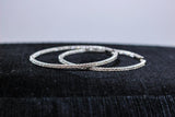 DIAMOND 14 Karat Gold Hoop Earrings