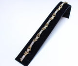 DIAMOND with 14 Karat White and Yellow Gold Bracelet