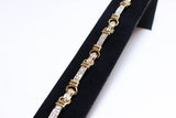 DIAMOND with 14 Karat White and Yellow Gold Bracelet
