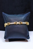 DIAMOND with 14 Karat White and Yellow Gold Bracelet