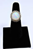 DIAMOND Round Cut 14 Karat Gold Ring Size 6 1/2
