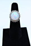 DIAMOND Round Cut 14 Karat Gold Ring Size 6 1/2