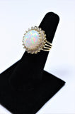 DIAMOND Round Cut 14 Karat Gold Ring Size 6 1/2