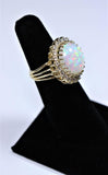 DIAMOND Round Cut 14 Karat Gold Ring Size 6 1/2