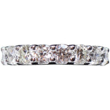 DIAMOND Ring 18 Karat Gold Platinum Eternity Band Size 5 3/4