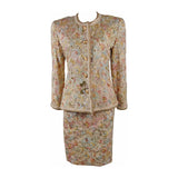 OSCAR DE LA RENTA 4 pc Baroque Skirt Suit