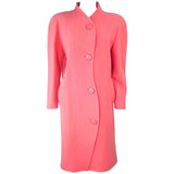 COURREGES Peach Coral Wool Coat Size 40