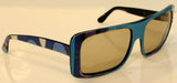 EMILIO PUCCI 1960s  Aqua Signature Print Sunglasses
