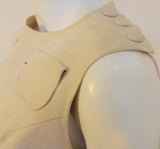 MADAME GRES 1960s 2 pc Cream Top and Skirt Set