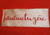 PAULINE TRIGERE 1960s 2 pc Orange Dress with Jacket