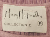 MARY MCFADDEN 1970s Mauve Pleated Gown,Rope Belt Size 10