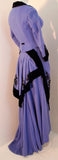 NOLAN MILLER  Purple and Black Lace Poker Alice Costume, Skirt Set