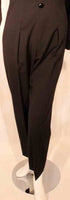 GIVENCHY 1980s Black Wool Tuxedo Inspired Jumpsuit Size 6