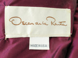 OSCAR DE LA RENTA  Green, Purple, Pink Gown with Beaded Bodice