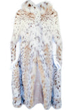 MAX REBY Tigre Royal Geneve Vintage Lynx Fur Full length Cape with Hood