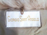 MICHAEL FORREST 1970s Vintage Caramel and Cream Lynx Car Coat
