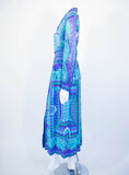 EMILIO PUCCI 1970s Silk Print Blouse & Skirt Ensemble
