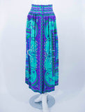 EMILIO PUCCI 1970s Silk Print Blouse & Skirt Ensemble