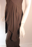 RICK OWENS 2004 Queen Burnt Umber Gown 4-6