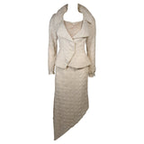NOLAN MILLER Custom Couture Skirt Suit Size Small