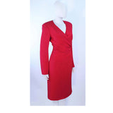ARMANI Magenta Drape Silk Cocktail Dress Size 8-10. This Armani cocktail dress is composed of a magenta silk with a side draped design. Features a zipper closure. In excellent pre-owned condition, barely worn, if ever.