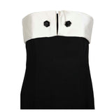 GIORGIO ARMANI Circa 1990s Black Wool Crepe Gown