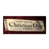 CHRISTIAN DIOR 1971 3 pc Burgundy Wool Coat Set. This is an Haute Couture three 4 piece ensemble by Christian Dior Haute Couture, from the winter collection 1971. It includes a burgundy wool double breasted coat with two front open square pockets, fox fur collar, and suede belt