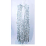 JAMES GALANOS 1960s 3 pc Silver Metallic Ensemble
