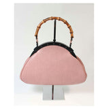 GUCCI Mauve Pink Bamboo Frame Purse