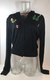 TSUMORI CHISATO Black Long Sleeve Beaded Cardigan Size 2
