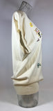 TSUMORI CHISATO Cream Short Sleeve Sweater w/ Beading Size 2