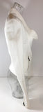 ROLAND MOURET White Long Sleeve Biker Jacket w/ Metal Detail