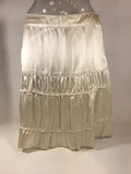 MIU MIU Cream Silk Tiered Short Skirt Size 38